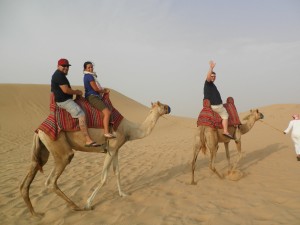 camel riding in safari dubai